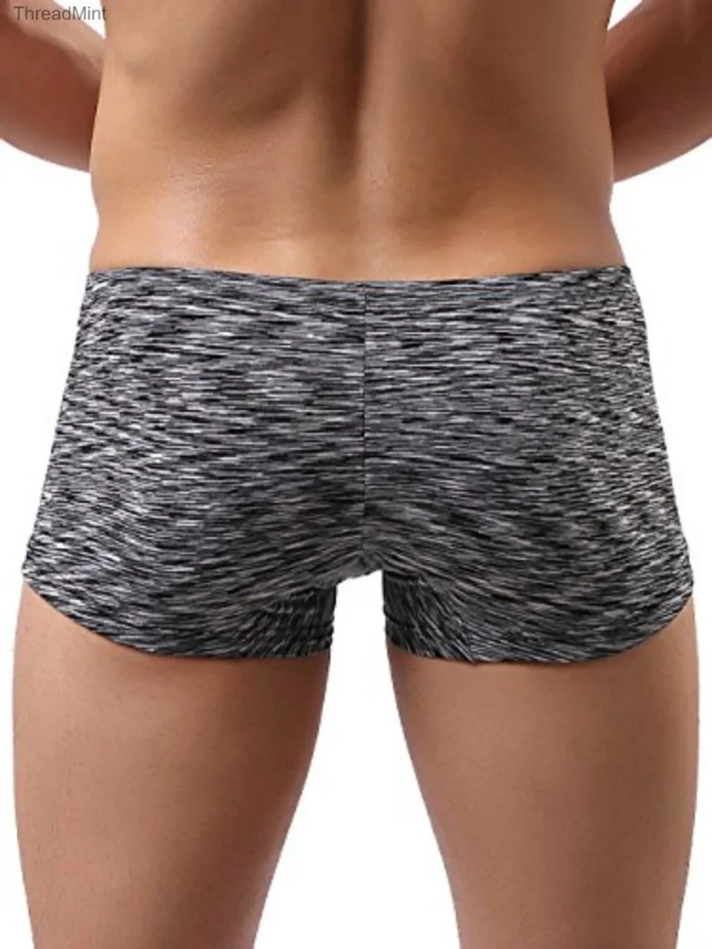 Men's Low Rise Boxer Briefs Stretch Microfiber Pouch Underwear